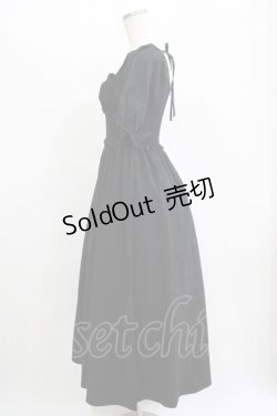 画像2: Dear My Love / 胸元リボンシャーリングワンピース M ブラック H-25-11-11-010-EL-OP-NS-ZH