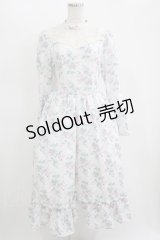 Kurumi Collaboration / KRハナジゴスリーブワンピース M オフ H-25-11-11-011-GO-OP-NS-ZH