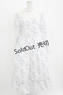 画像1: Kurumi Collaboration / KRハナジゴスリーブワンピース M オフ H-25-11-11-011-GO-OP-NS-ZH