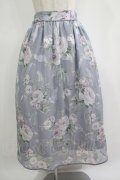 axes femme / 花柄シアージャカードスカート M ラベンダー H-25-11-11-013-AX-SK-NS-ZH