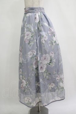 画像2: axes femme / 花柄シアージャカードスカート M ラベンダー H-25-11-11-013-AX-SK-NS-ZH