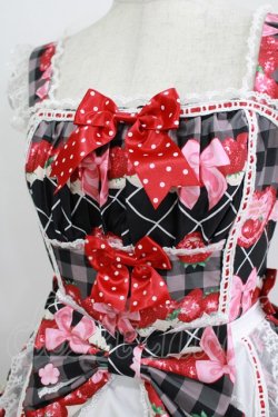 画像5: Dream Lolita（海外ロリータブランド） / Strawberry Cream ジャンパースカート S ブラック H-25-11-11-001-PU-OP-NS-ZH