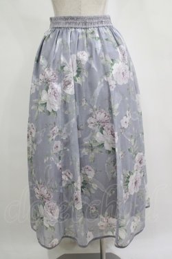 画像3: axes femme / 花柄シアージャカードスカート M ラベンダー H-25-11-11-013-AX-SK-NS-ZH