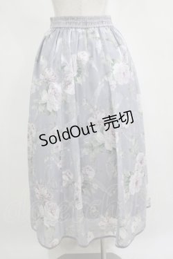 画像3: axes femme / 花柄シアージャカードスカート M ラベンダー H-25-11-11-013-AX-SK-NS-ZH