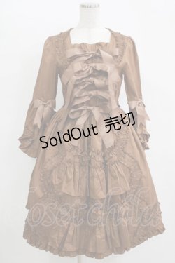 画像1: AND ROMEO / 姫袖ワンピース Free ブラウン H-25-11-11-014-LO-OP-NS-ZH