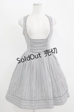 画像1: Victorian maiden / ノーブルレジメンタルジャンパースカート Free ファントムグレー H-25-11-11-015-CL-OP-NS-ZH