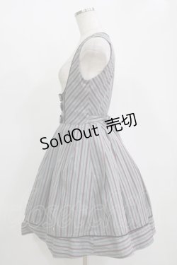 画像2: Victorian maiden / ノーブルレジメンタルジャンパースカート Free ファントムグレー H-25-11-11-015-CL-OP-NS-ZH