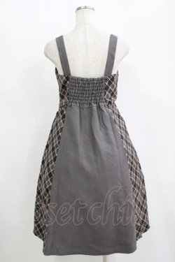 画像3: Fi.n.t / サイドチェックダブル釦ジャンパースカート Free GRAY H-25-11-11-017-CA-OP-NS-ZH