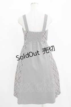 画像3: Fi.n.t / サイドチェックダブル釦ジャンパースカート Free GRAY H-25-11-11-017-CA-OP-NS-ZH