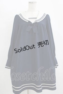 画像1: Innocent World / IWチャームセーラーワンピース M ネイビー H-25-11-11-019-IW-OP-NS-ZH
