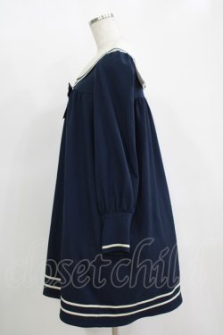 画像2: Innocent World / IWチャームセーラーワンピース M ネイビー H-25-11-11-019-IW-OP-NS-ZH