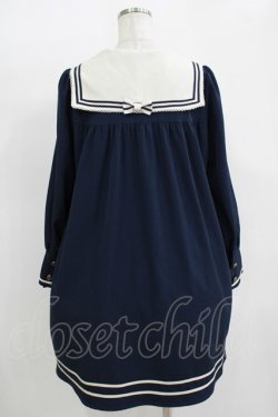 画像3: Innocent World / IWチャームセーラーワンピース M ネイビー H-25-11-11-019-IW-OP-NS-ZH