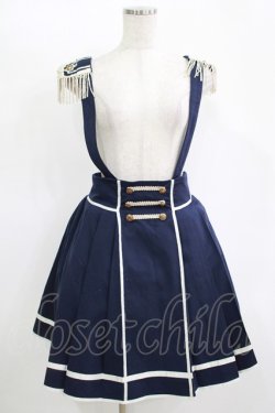 画像1: Amavel / 肩章風デザインナポレオンジャンスカ Free ネイビー H-25-11-11-021-CA-OP-NS-ZH