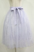axes femme POETIQUE / レース×チュールスカート M ラベンダー H-25-11-11-025-AX-SK-NS-ZH
