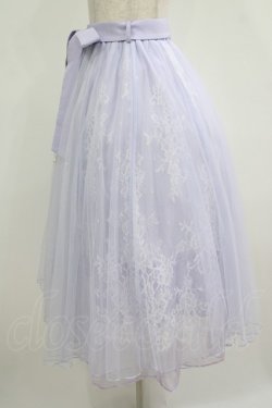 画像2: axes femme POETIQUE / レース×チュールスカート M ラベンダー H-25-11-11-025-AX-SK-NS-ZH