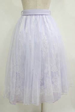 画像3: axes femme POETIQUE / レース×チュールスカート M ラベンダー H-25-11-11-025-AX-SK-NS-ZH