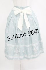 axes femme / スイートピーパネル柄スカート M グリーン H-25-11-11-026-AX-SK-NS-ZH