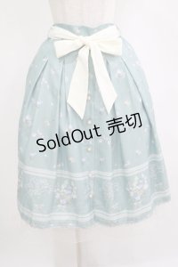 axes femme / スイートピーパネル柄スカート M グリーン H-25-11-11-026-AX-SK-NS-ZH