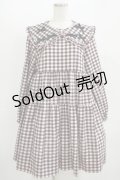 Candy Stripper / TINY RIBBON CHECK DRESS  ピンク×ブラック H-25-11-12-003-PU-OP-KB-ZH