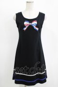MILK / トリコロールリボンワンピ  黒 H-25-11-12-026-ML-OP-KB-ZH
