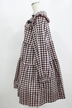画像2: Candy Stripper / TINY RIBBON CHECK DRESS  ピンク×ブラック H-25-11-12-003-PU-OP-KB-ZH