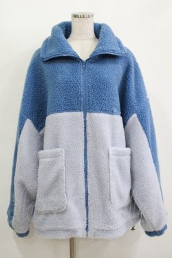 画像1: Whinny / もこもこパラダイスアウター  サックス H-25-11-12-029-PU-CO-KB-ZH