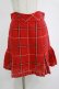 画像1: Jane Marple / ウールチェックスカート  赤 H-25-11-12-030-JM-SK-KB-ZH (1)
