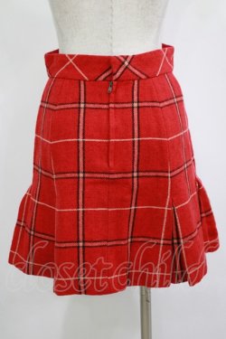 画像3: Jane Marple / ウールチェックスカート  赤 H-25-11-12-030-JM-SK-KB-ZH