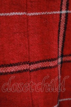 画像4: Jane Marple / ウールチェックスカート  赤 H-25-11-12-030-JM-SK-KB-ZH