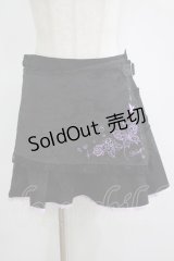 HONEY / 刺繍ジャガードラップ風スカート  ブラック H-25-11-12-032-HN-SK-KB-ZH