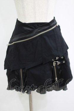 画像1: Ozz oneste / レイヤード風スカート  ブラック H-25-11-12-033-OO-SK-KB-ZH