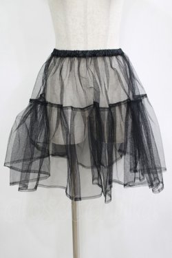 画像1: ATELIER PIERROT / チュールパニエ  黒 H-25-11-12-034-EL-SK-KB-ZH