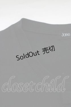 画像4: Jane Marple / ロゴ刺繍リボンカットソー  黒 H-25-11-12-040-JM-TO-KB-ZT369