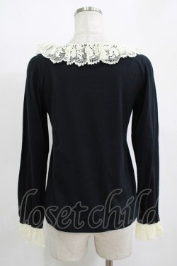 画像3: Leur Getter / レース襟カットソー  黒 H-25-11-12-041-LU-TO-KB-ZH