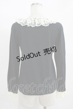 画像3: Leur Getter / レース襟カットソー  黒 H-25-11-12-041-LU-TO-KB-ZH