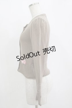 画像2: Shirley Temple / ベルベットリボンカーディガン 160 ブラウン H-25-11-12-044-ET-TO-KB-ZH