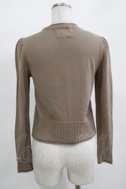 画像3: Shirley Temple / ベルベットリボンカーディガン 160 ブラウン H-25-11-12-044-ET-TO-KB-ZH