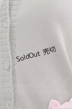 画像4: Shirley Temple / ベルベットリボンカーディガン 160 ブラウン H-25-11-12-044-ET-TO-KB-ZH