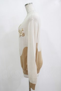 画像2: Q-pot. / メルトチョコレートクルーネックニット  ミルク H-25-11-12-045-QP-TO-KB-ZH