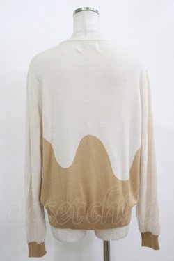 画像3: Q-pot. / メルトチョコレートクルーネックニット  ミルク H-25-11-12-045-QP-TO-KB-ZH