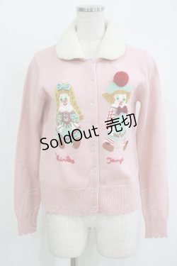 画像1: Shirley Temple / ドールニットカーディガン 150〜160 ピンク H-25-11-12-048-ET-TO-KB-ZH