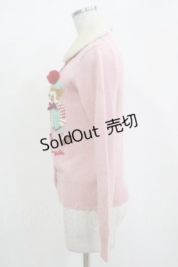 画像2: Shirley Temple / ドールニットカーディガン 150〜160 ピンク H-25-11-12-048-ET-TO-KB-ZH