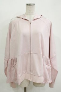 Candy Stripper / RUFFLE TIER JERSEY PARKA  ピンク H-25-11-12-049-PU-TO-KB-ZH