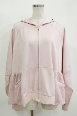 画像1: Candy Stripper / RUFFLE TIER JERSEY PARKA  ピンク H-25-11-12-049-PU-TO-KB-ZH