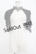 DARK IN LOVE / Gothic elegant short sleeves capeボレロ L ブラック H-25-11-12-050-PU-TO-KB-ZH