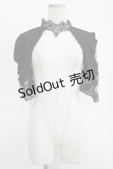 DARK IN LOVE / Gothic elegant short sleeves capeボレロ L ブラック H-25-11-12-050-PU-TO-KB-ZH