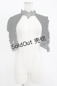 DARK IN LOVE / Gothic elegant short sleeves capeボレロ L ブラック H-25-11-12-050-PU-TO-KB-ZH