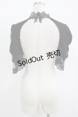 画像3: DARK IN LOVE / Gothic elegant short sleeves capeボレロ L ブラック H-25-11-12-050-PU-TO-KB-ZH