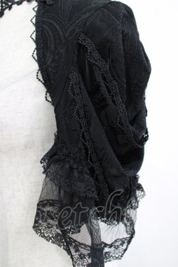 画像4: DARK IN LOVE / Gothic elegant short sleeves capeボレロ L ブラック H-25-11-12-050-PU-TO-KB-ZH