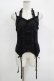画像1: FRILL / ガーター風キャミソール  ブラック H-25-11-12-051-HN-TO-KB-ZH (1)